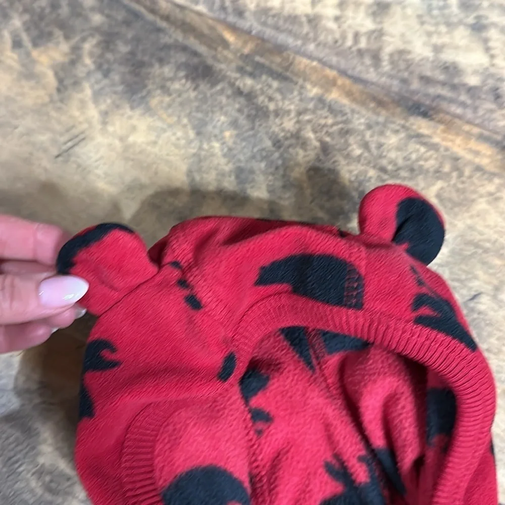 CARTER’S Baby Bear Hooded Fleece Onesie Sleeper, Size 18M, EUC